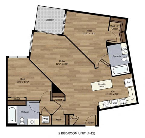 Two Bedroom Two Bath